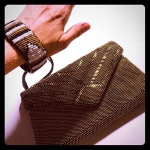 80’s Vintage beaded purse & matching bracelet 💕